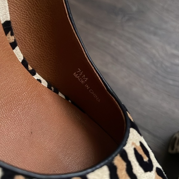 Linea Paolo Leopard Print Suede Heels Size 7.5 - Picture 8 of 8
